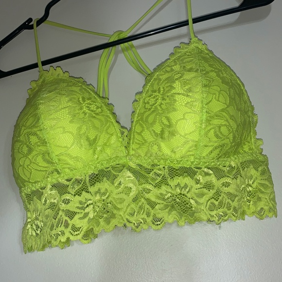 Neon Lace Lightly Padded Bandeau - Picture 1 of 3